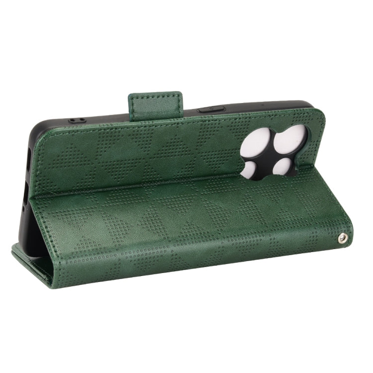 For OPPO Reno8 Pro+ Symmetrical Triangle Leather Phone Case