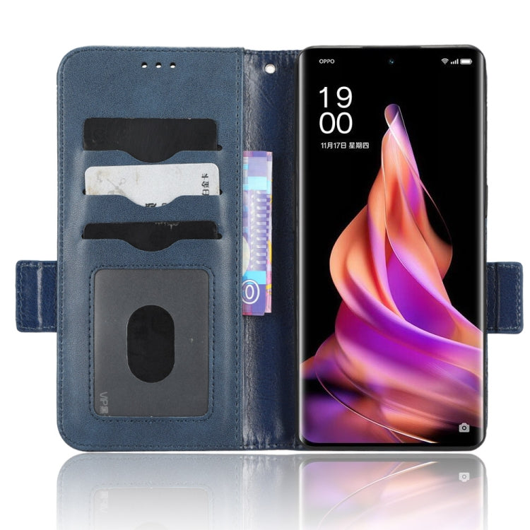 For OPPO Reno9 Pro+ Symmetrical Triangle Leather Phone Case