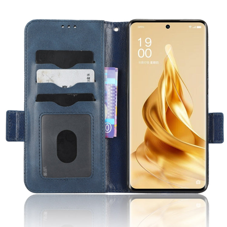 For OPPO Reno9 Pro Symmetrical Triangle Leather Phone Case