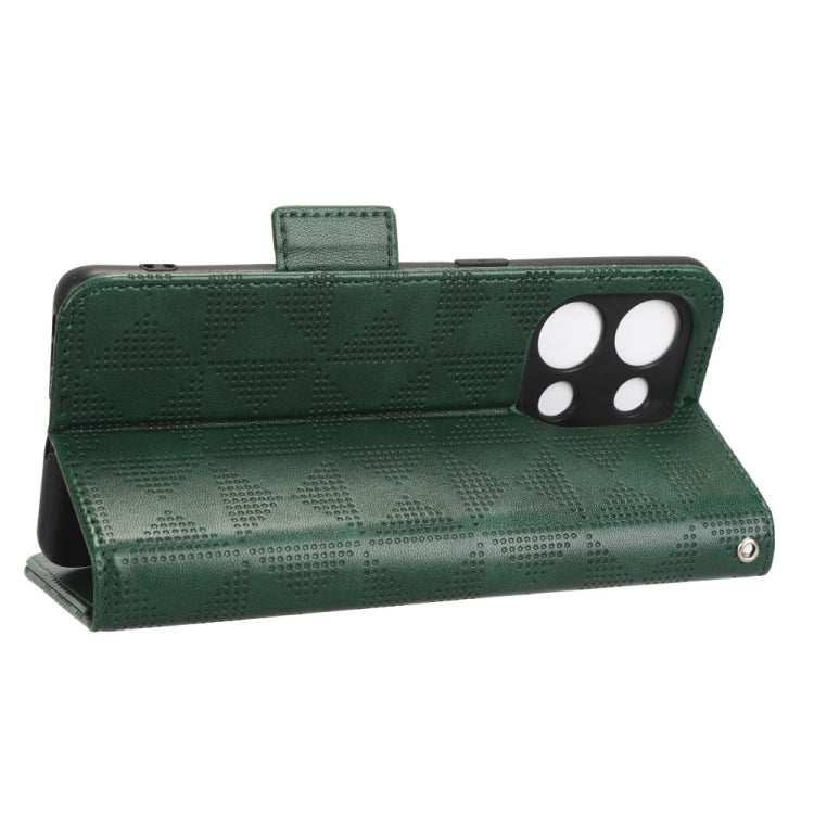 For OPPO Reno9 Pro Symmetrical Triangle Leather Phone Case