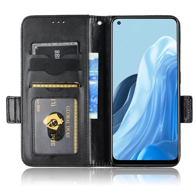For OPPO Reno7 5G / Find X5 Lite Symmetrical Triangle Leather Phone Case