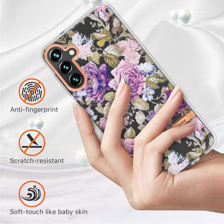 For Samsung Galaxy A34 5G Flowers and Plants Series IMD TPU Phone Case