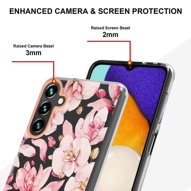 For Samsung Galaxy A34 5G Flowers and Plants Series IMD TPU Phone Case