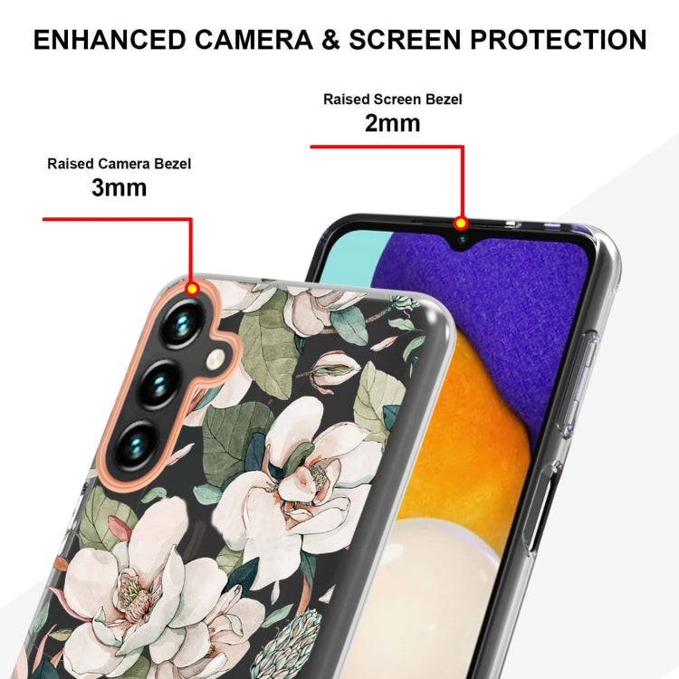 For Samsung Galaxy A34 5G Flowers and Plants Series IMD TPU Phone Case