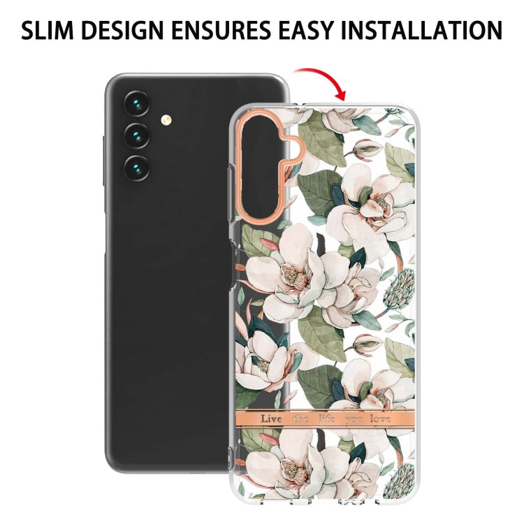 For Samsung Galaxy A34 5G Flowers and Plants Series IMD TPU Phone Case