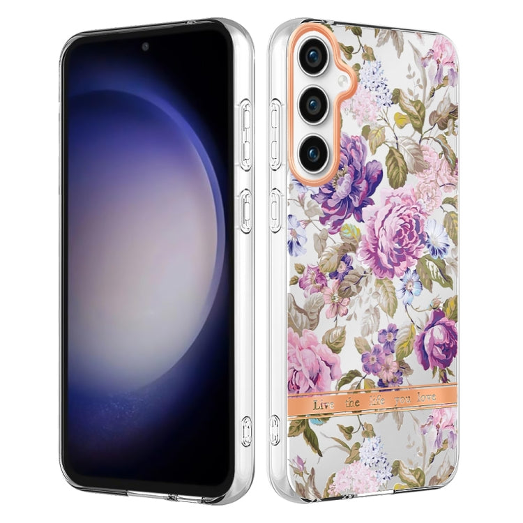 For Samsung Galaxy S23 FE 5G Flowers and Plants Series IMD TPU Phone Case
