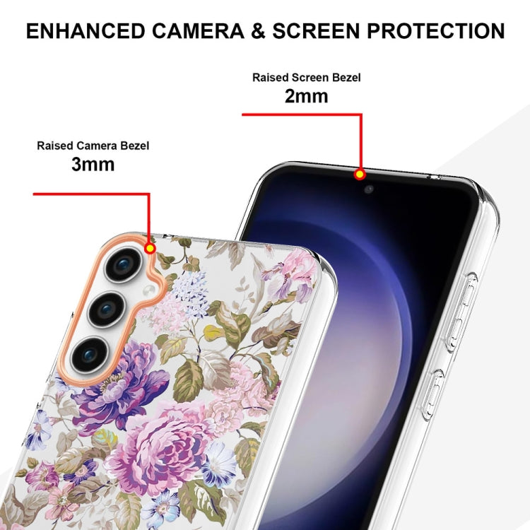 For Samsung Galaxy S23 FE 5G Flowers and Plants Series IMD TPU Phone Case