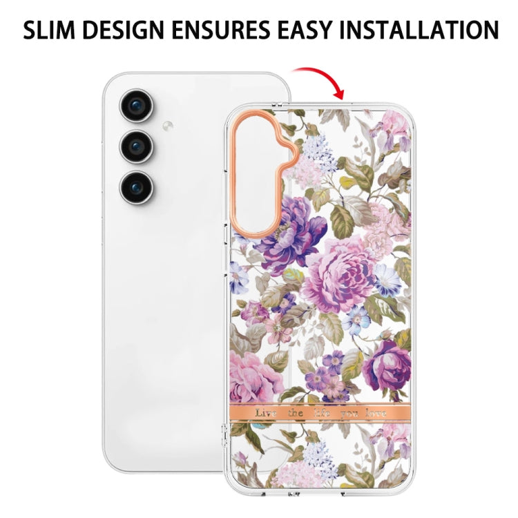 For Samsung Galaxy S23 FE 5G Flowers and Plants Series IMD TPU Phone Case