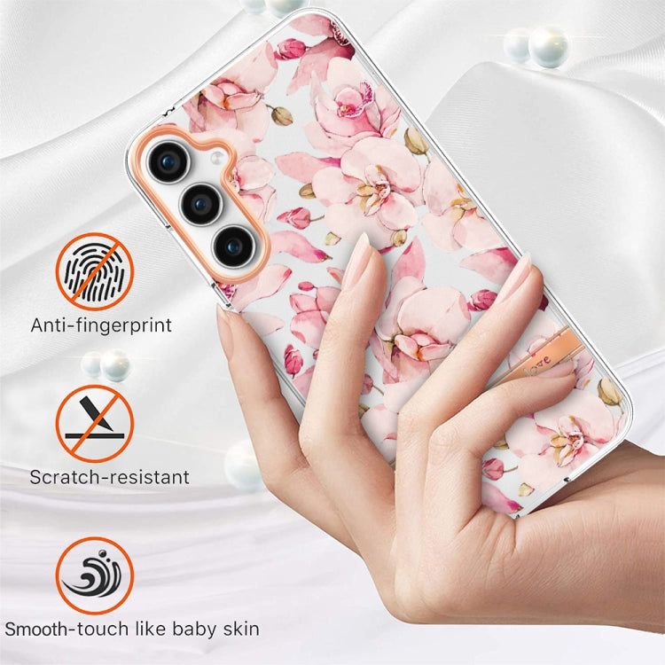For Samsung Galaxy S23 FE 5G Flowers and Plants Series IMD TPU Phone Case