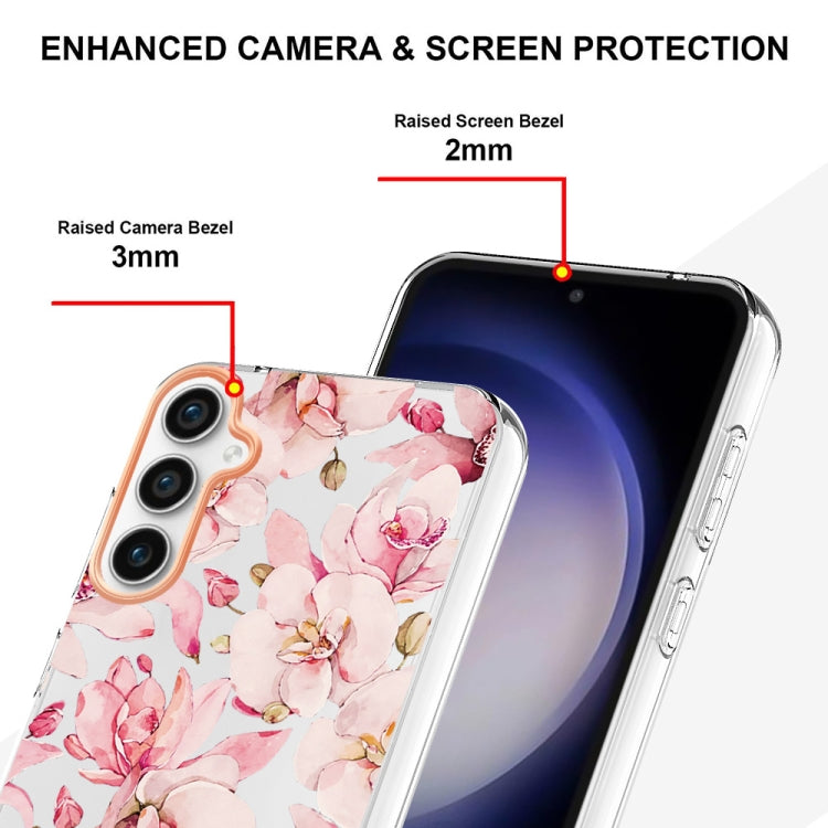 For Samsung Galaxy S23 FE 5G Flowers and Plants Series IMD TPU Phone Case