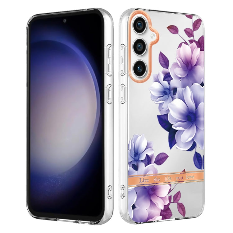 For Samsung Galaxy S23 FE 5G Flowers and Plants Series IMD TPU Phone Case