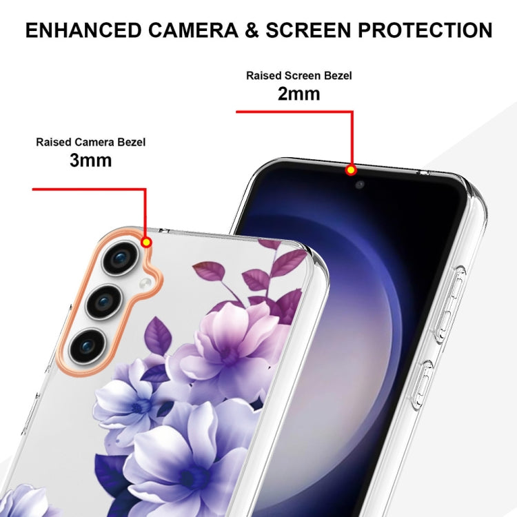 For Samsung Galaxy S23 FE 5G Flowers and Plants Series IMD TPU Phone Case