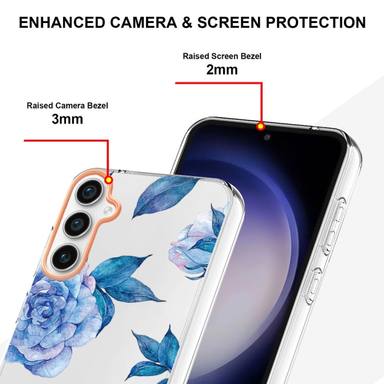 For Samsung Galaxy S23 FE 5G Flowers and Plants Series IMD TPU Phone Case