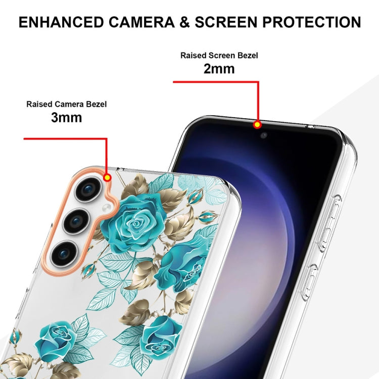 For Samsung Galaxy S23 FE 5G Flowers and Plants Series IMD TPU Phone Case