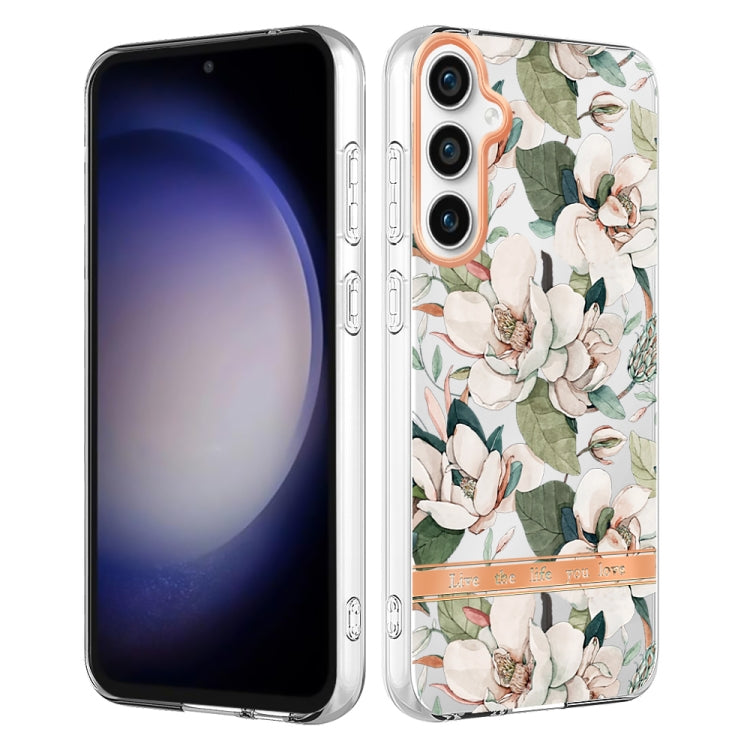 For Samsung Galaxy S23 FE 5G Flowers and Plants Series IMD TPU Phone Case