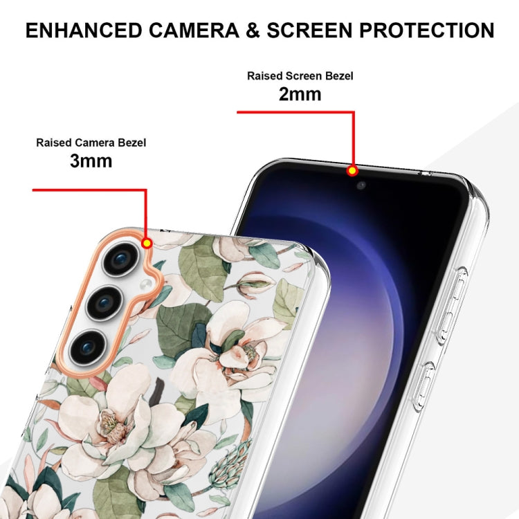 For Samsung Galaxy S23 FE 5G Flowers and Plants Series IMD TPU Phone Case