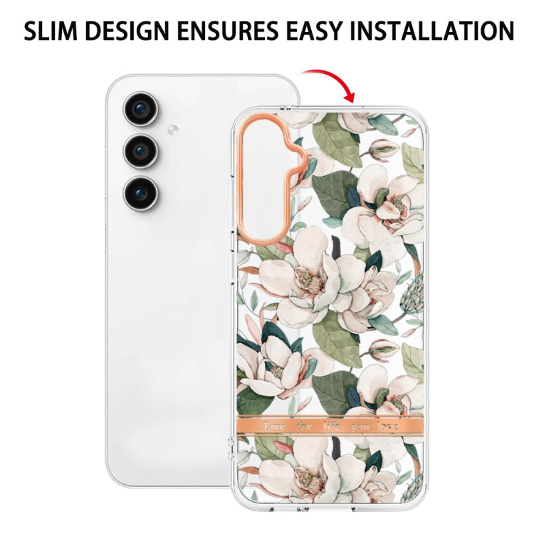 For Samsung Galaxy S23 FE 5G Flowers and Plants Series IMD TPU Phone Case