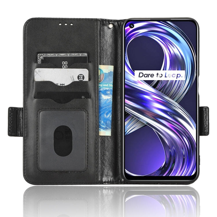 For Realme 8i Symmetrical Triangle Leather Phone Case