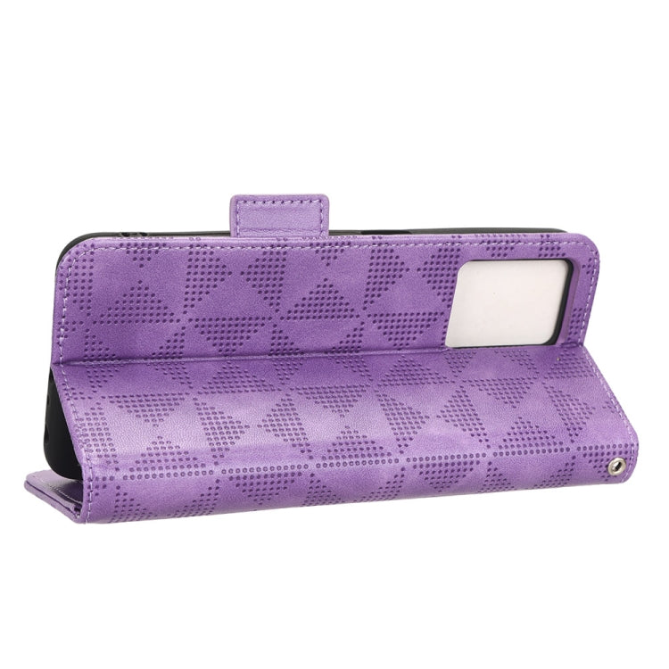 For Realme 9 Pro / 9 5G / Q5 Symmetrical Triangle Leather Phone Case