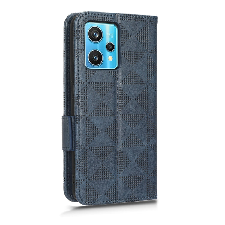 For Realme 9 Pro+ / 9 4G Symmetrical Triangle Leather Phone Case