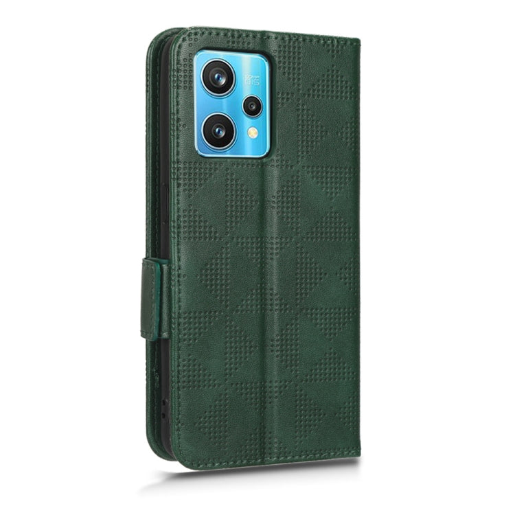 For Realme 9 Pro+ / 9 4G Symmetrical Triangle Leather Phone Case