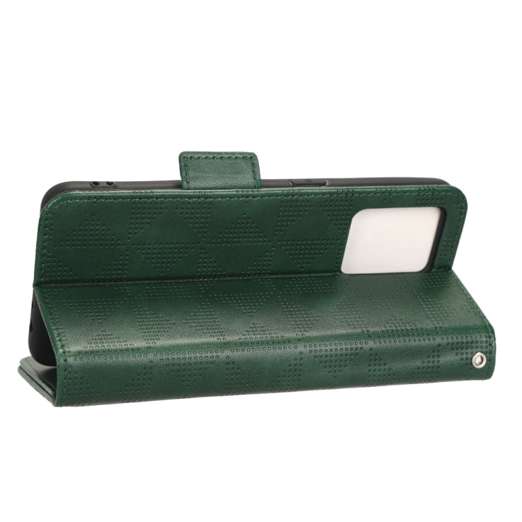 For Realme 9 Pro+ / 9 4G Symmetrical Triangle Leather Phone Case