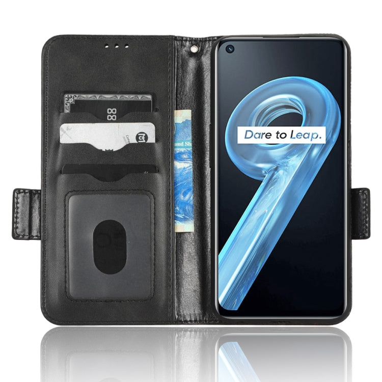 For Realme 9i / OPPO A36 / A76 / A96 4G Symmetrical Triangle Leather Phone Case