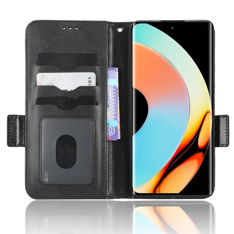 For Realme 10 Pro+ Symmetrical Triangle Leather Phone Case