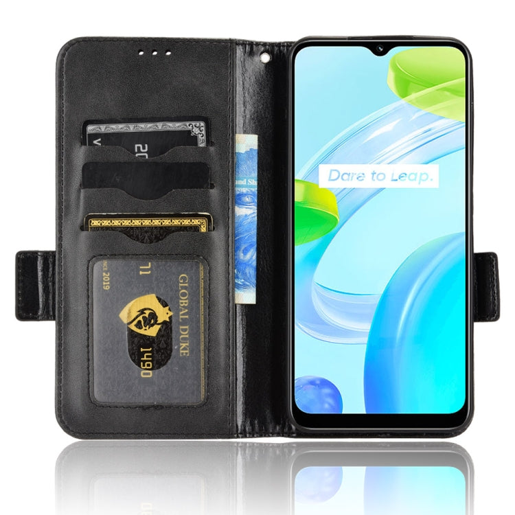 For Realme C30 4G Symmetrical Triangle Leather Phone Case