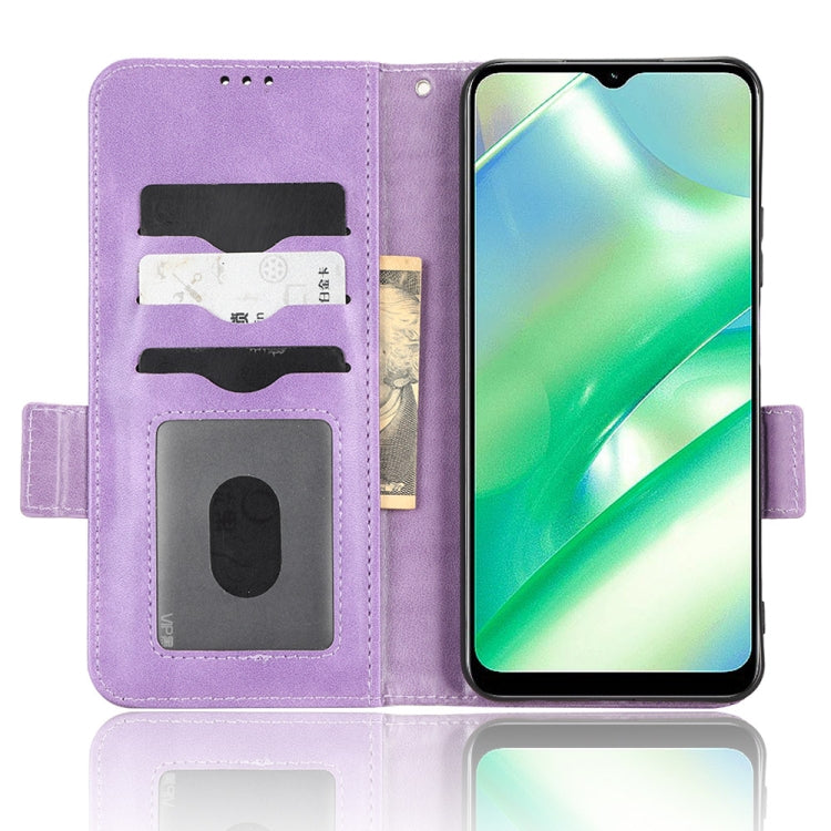 For Realme C33 4G Symmetrical Triangle Leather Phone Case