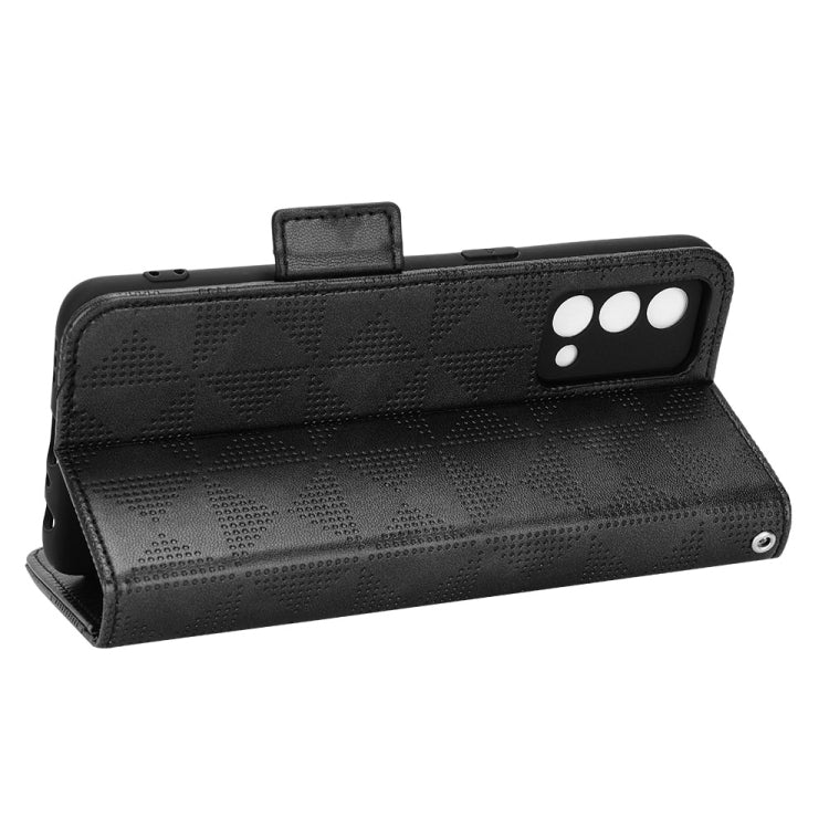 For Realme GT Master / Q3 Pro Carnival Symmetrical Triangle Leather Phone Case