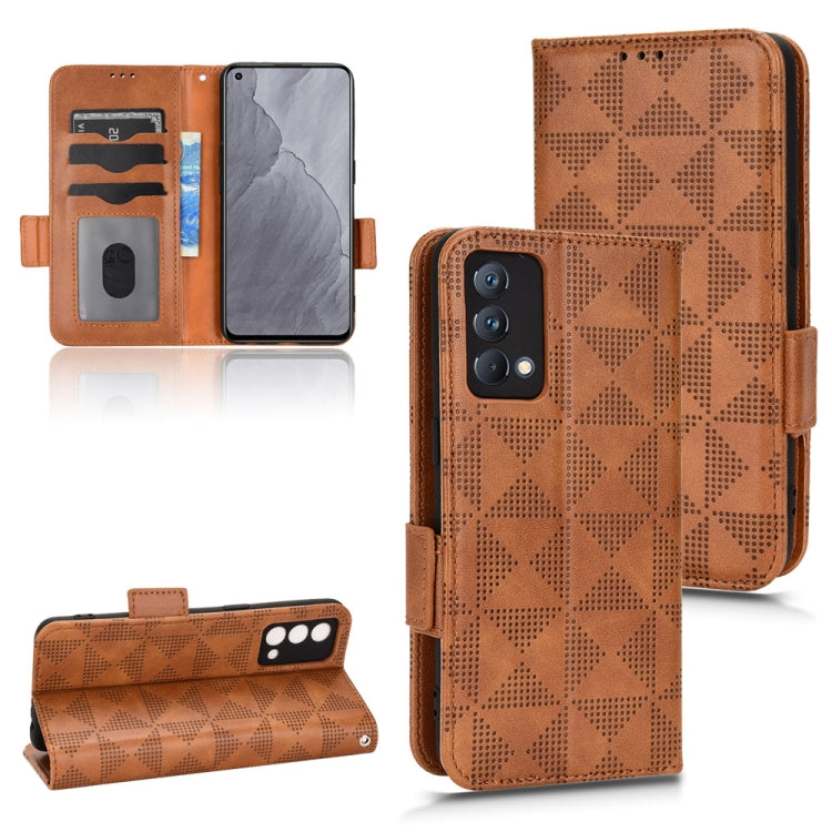 For Realme GT Master / Q3 Pro Carnival Symmetrical Triangle Leather Phone Case