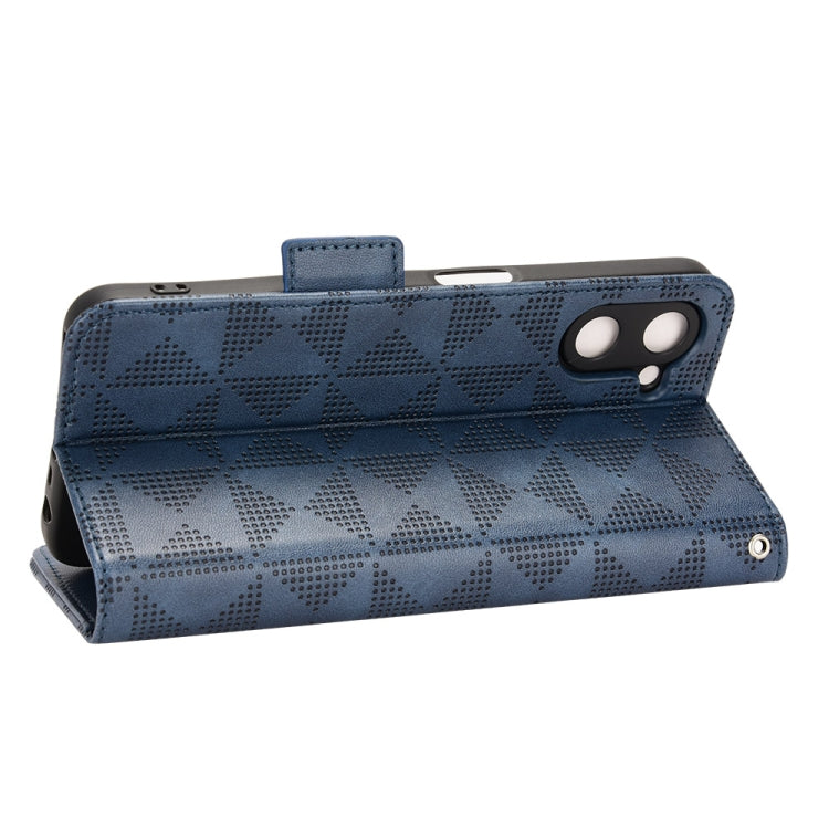 For Realme V20 Symmetrical Triangle Leather Phone Case