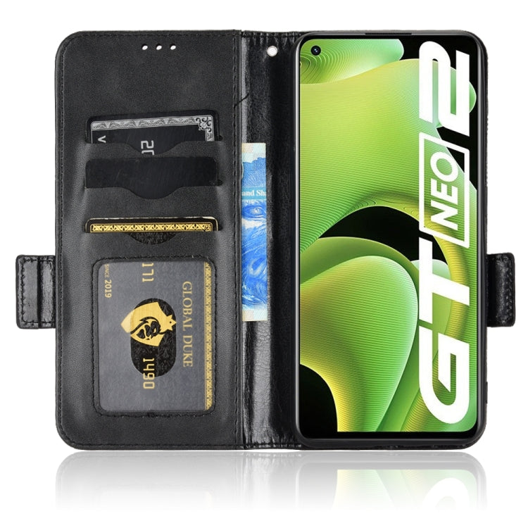 For Realme GT Neo2 Symmetrical Triangle Leather Phone Case