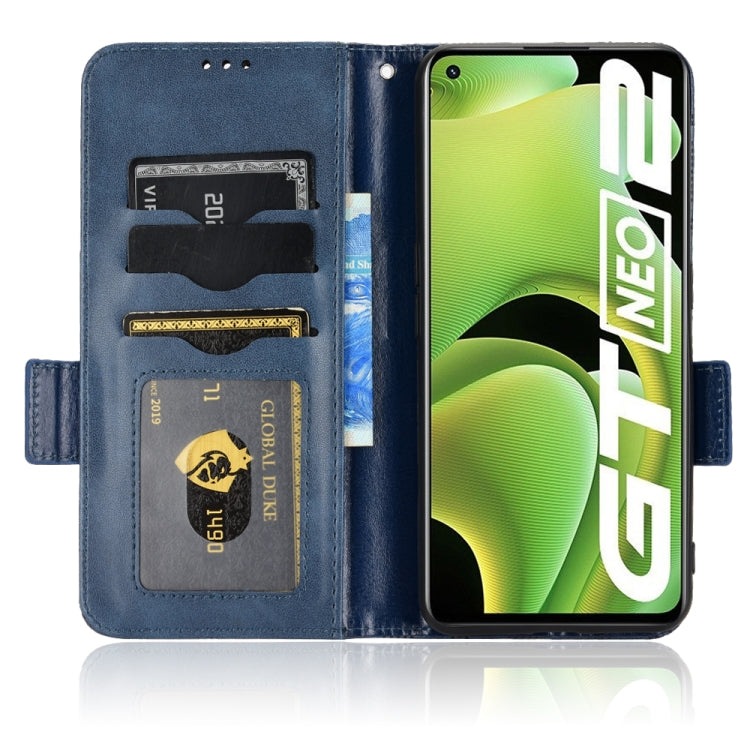 For Realme GT Neo2 Symmetrical Triangle Leather Phone Case