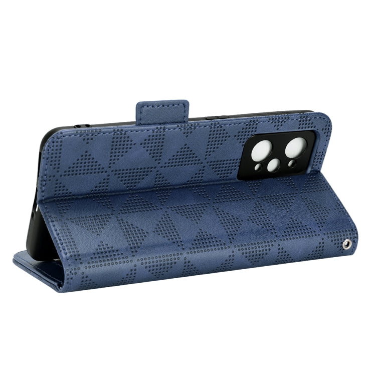 For Realme GT Neo2 Symmetrical Triangle Leather Phone Case