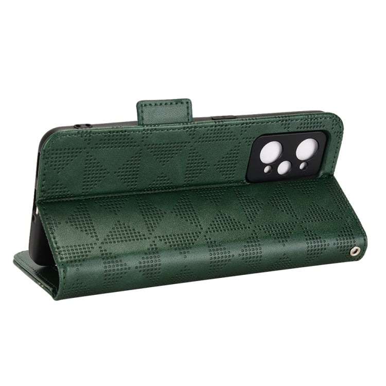 For Realme GT Neo2 Symmetrical Triangle Leather Phone Case