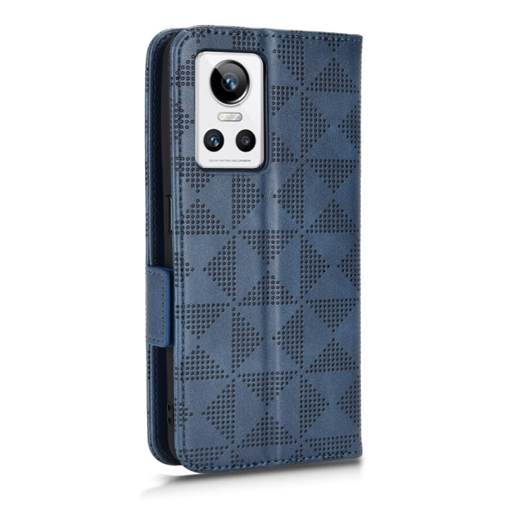 For Realme GT Neo3 Symmetrical Triangle Leather Phone Case