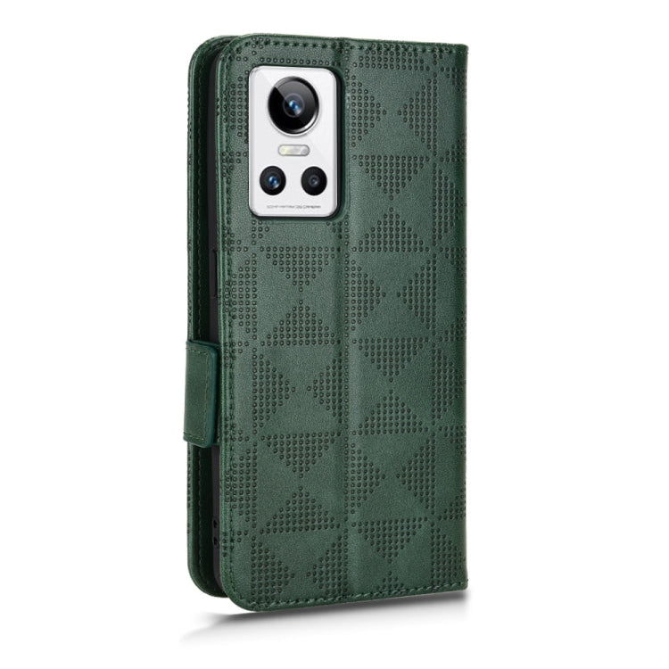 For Realme GT Neo3 Symmetrical Triangle Leather Phone Case