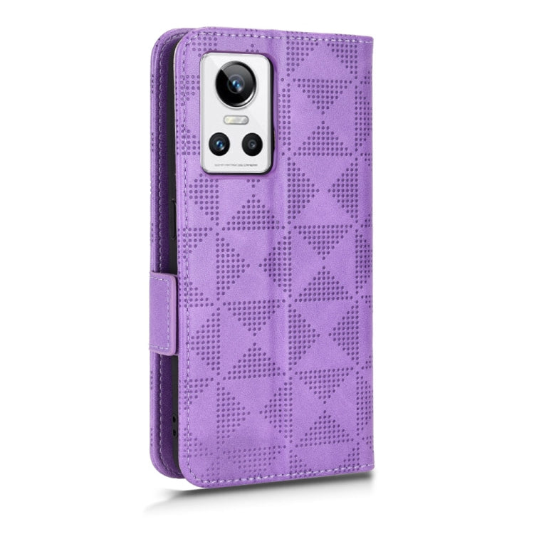 For Realme GT Neo3 Symmetrical Triangle Leather Phone Case