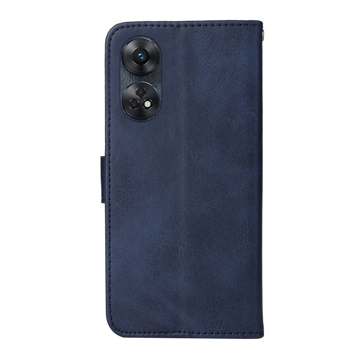 For OPPO Reno8 T 4G Classic Calf Texture Flip Leather Phone Case