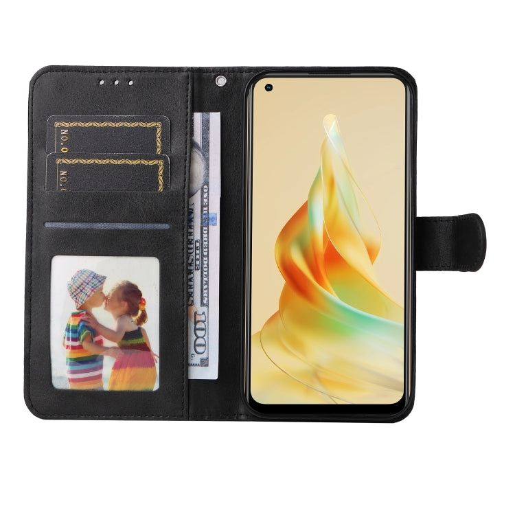 For OPPO Reno8 T 4G Classic Calf Texture Flip Leather Phone Case