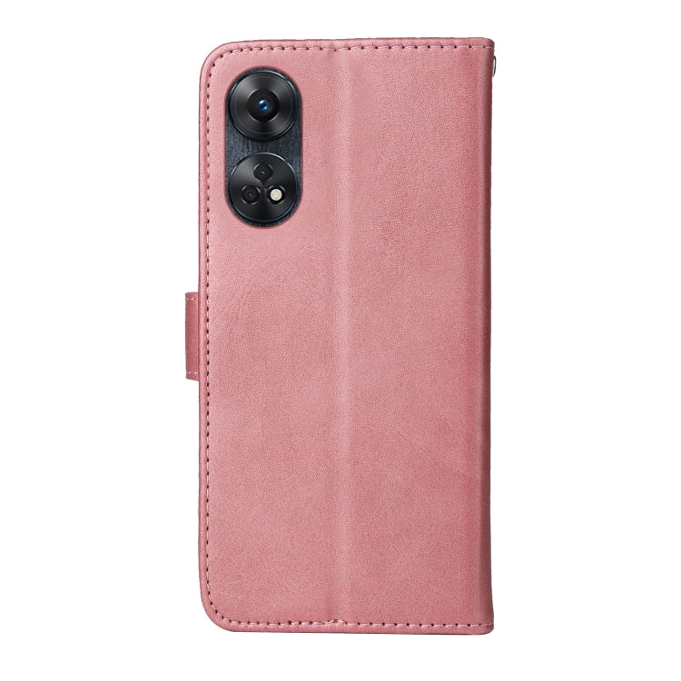 For OPPO Reno8 T 4G Classic Calf Texture Flip Leather Phone Case