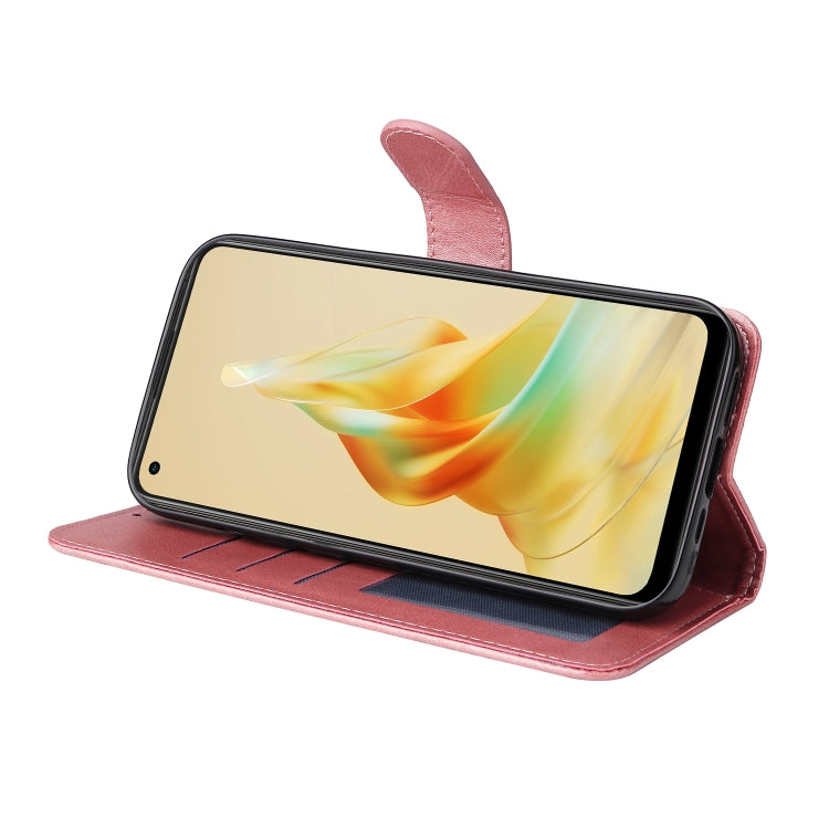 For OPPO Reno8 T 4G Classic Calf Texture Flip Leather Phone Case