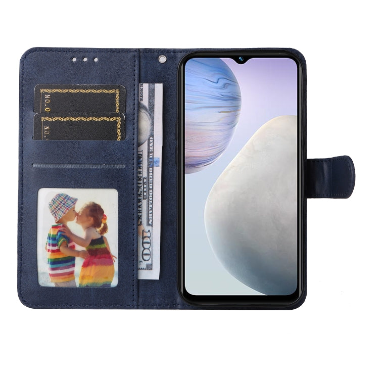 For vivo Y02 4G Classic Calf Texture Flip Leather Phone Case