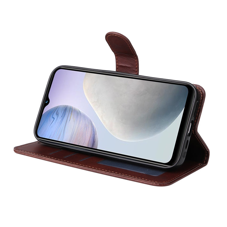 For vivo Y02 4G Classic Calf Texture Flip Leather Phone Case