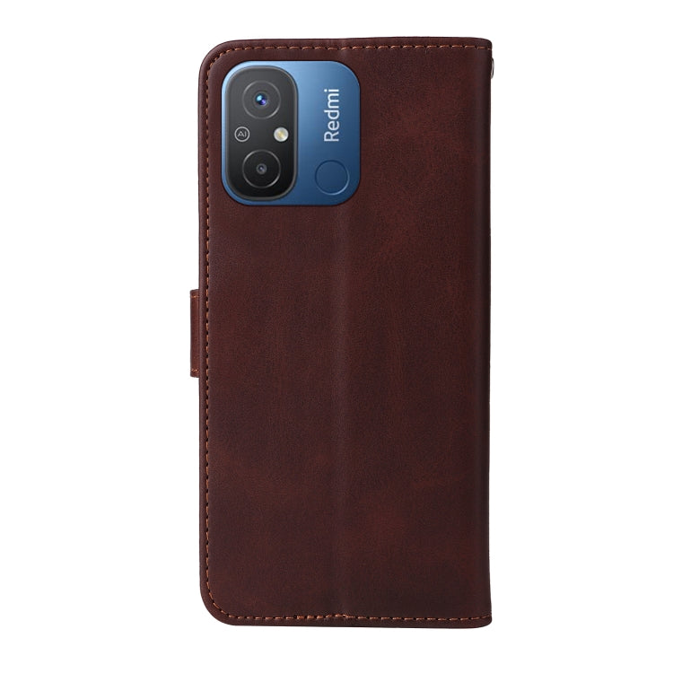 For Xiaomi Redmi 11A 4G/12C Classic Calf Texture Flip Leather Phone Case