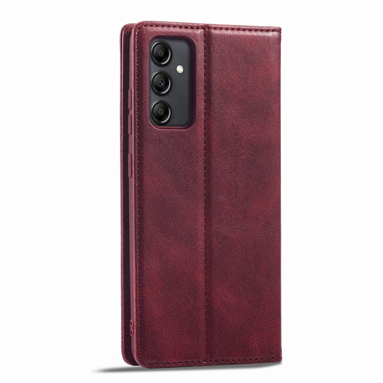 For Samsung Galaxy A14 4G/5G LC.IMEEKE RFID Anti-theft Leather Phone Case