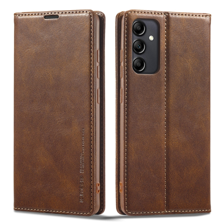 For Samsung Galaxy A14 4G/5G LC.IMEEKE RFID Anti-theft Leather Phone Case