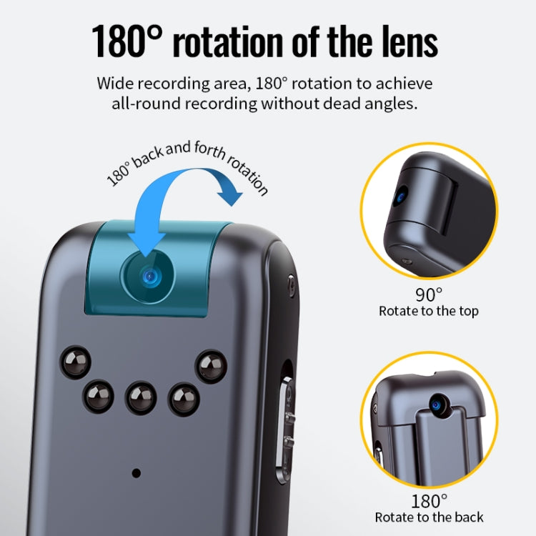 JNN V13 1080P Multifunctional Infrared Night Vision Recorder, Capacity:8GB(Black)